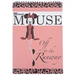 Off to the Runway Notebook This Minnie Muse notebook features the chic Minnie "off to the runway" on the cover. Spiral top. Lined, perforated pages. 70 sheets.  $4.80