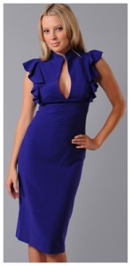 Saks Fifth Avenue Blue Keyhole Dress, saksfifthavenue.com